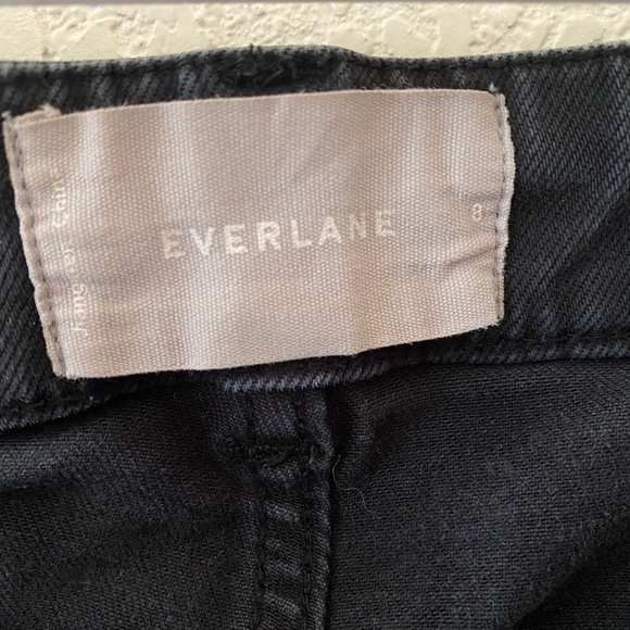 EVERLANE Womens Jeans High Rise Crop Slim Regular Ankle Black Size 8 Waist 30" - Picture 10 of 11